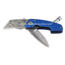 Dual Blade Folding Knife with LED